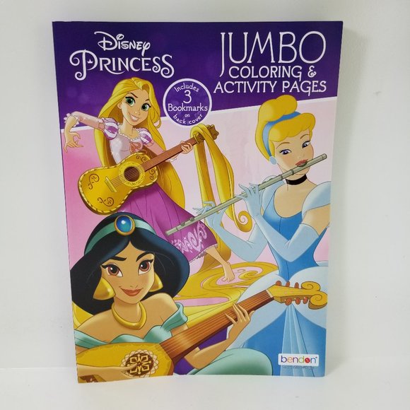Disney Princess Jumbo Coloring Activity Book - Picture 1 of 7